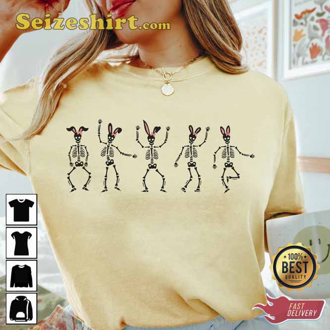 Easter Dancing Skeleton Unisex T-Shirt