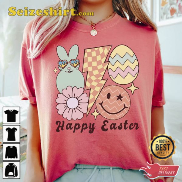 Easter Smiley Face Shirt Gift For Holiday