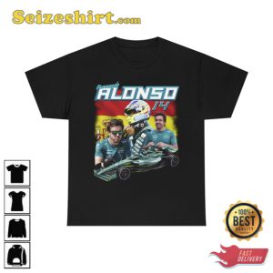 Fernando Alonso Aston Martin Formula One Racing T-Shirt