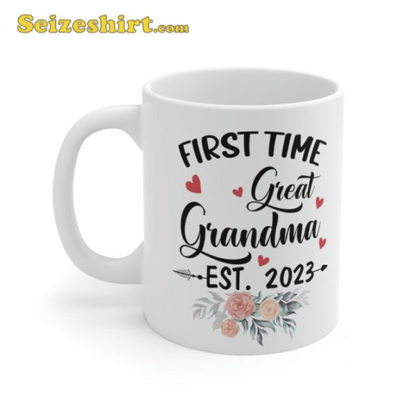 First Time Grandma 2023 Gift Promoted To Great Coffee Mug