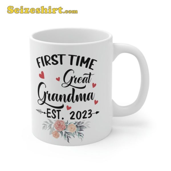 First Time Grandma 2023 Gift Promoted To Great Coffee Mug