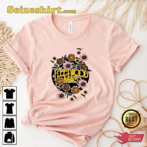 Fleetwood Mac Floral Band Graphic Rock And Roll T-Shirt