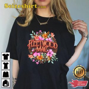 Fleetwood Mac Floral Graphic Stevie Nicks Unisex Music Lover T-Shirt