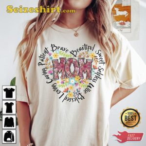 Floral Mom Mothers Day Gift T-Shirt