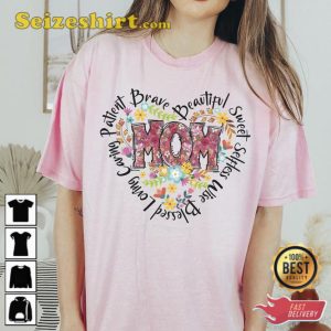 Floral Mom Mothers Day Gift T-Shirt