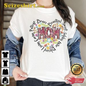 Floral Mom Mothers Day Gift T-Shirt