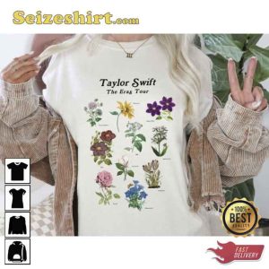 Floral Taylor Eras Meet Me At Night Tee Shirt