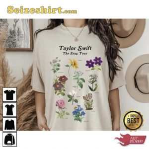 Floral Taylor Eras Meet Me At Night Tee Shirt