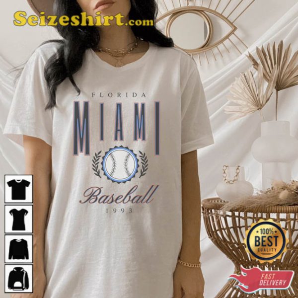 Florida Miami Baseball Vintage Unisex T-Shirt