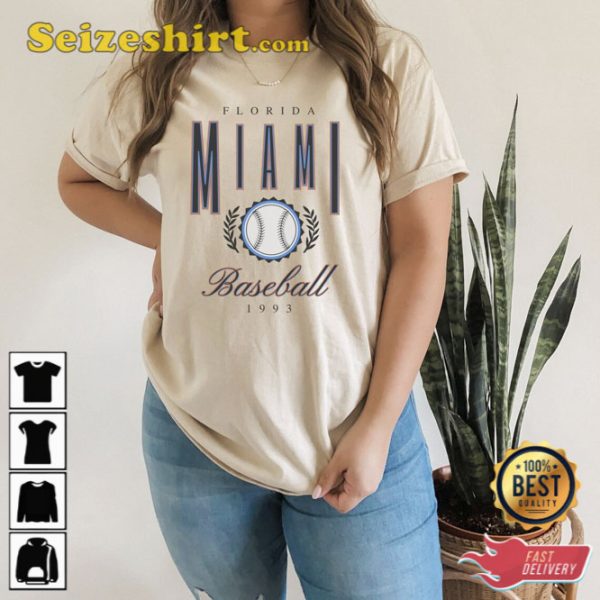 Florida Miami Baseball Vintage Unisex T-Shirt