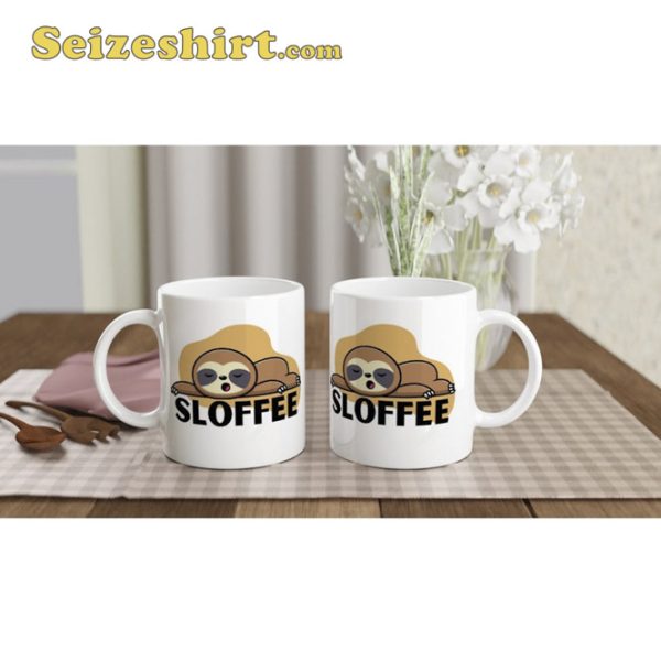 Funny Cute Sloth Ceramic Coffee Mug