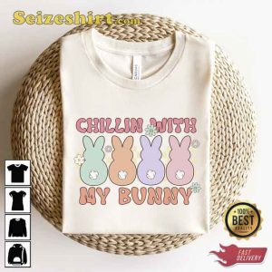 Funny Easter Chillin With My Bunny Unisex Sweatshirt