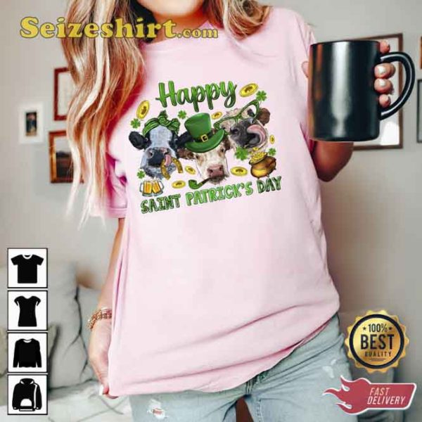 Funny Heifer Happy Saint Patricks Day Shirt