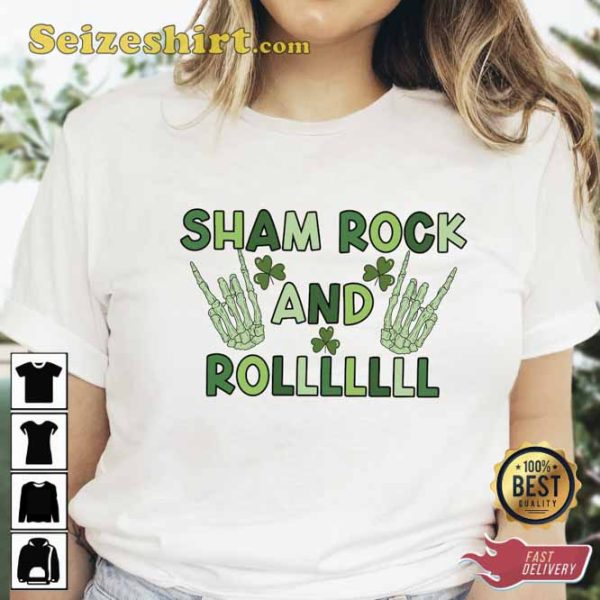 Funny Shamrock And Roll St Patrick’s Day Shirt