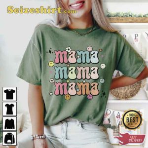 Funny Smiley Mama Unisex Sweatshirt Gift Mother's Day