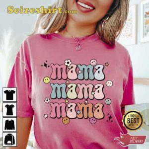 Funny Smiley Mama Unisex Sweatshirt Gift Mother's Day