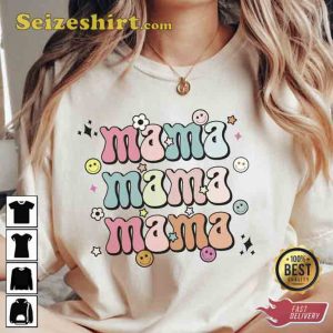 Funny Smiley Mama Unisex Sweatshirt Gift Mother’s Day