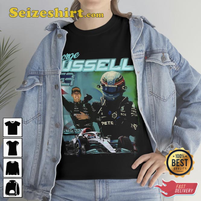 George Russell Mercedes Brazil Win Formula One Racing Vintage T-Shirt