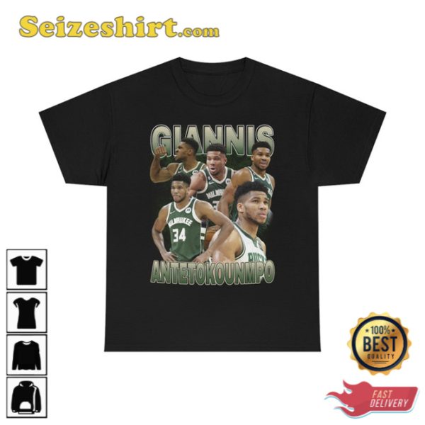 Giannis Antetokounmpo Shirt Greek Freak Gift for Basketball Fan