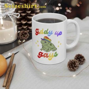 Giddy Up Gays Ceramic Coffee Mug