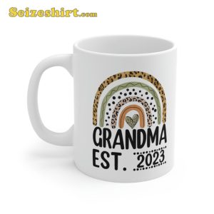 Gramma Est 2023 Leopard Rainbow Mothers Day Mug