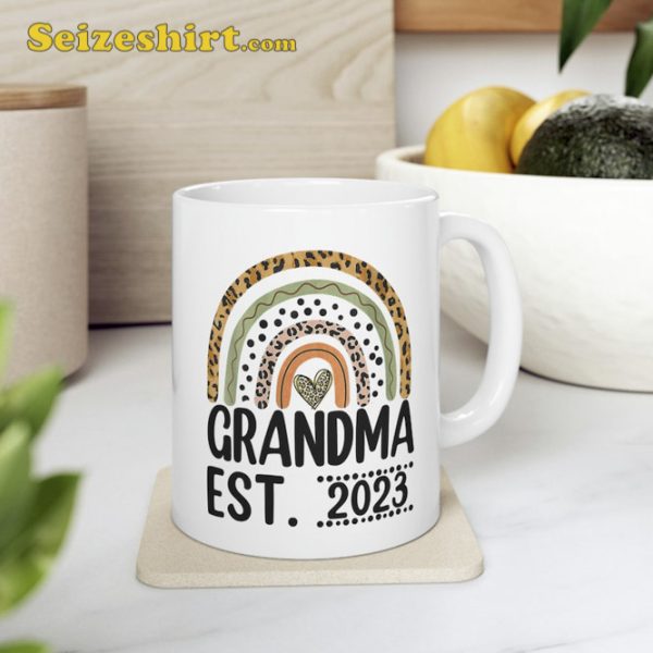 Gramma Est 2023 Leopard Rainbow Mothers Day Mug