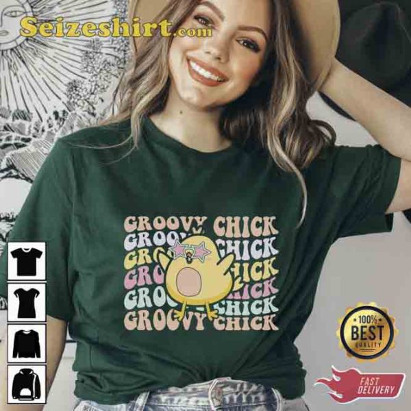 Groovy Chick Easter Bella Canvas T-Shirt
