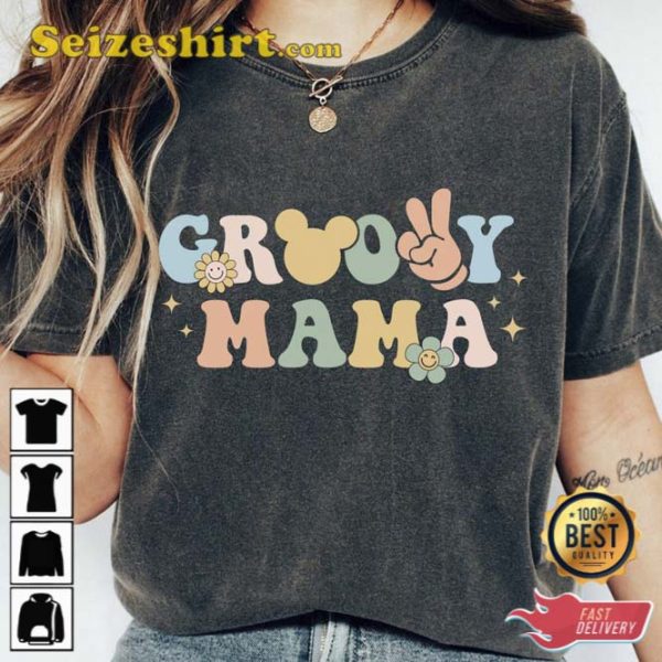 Groovy Mama 70s Retro Boho Shirt Mothers Day