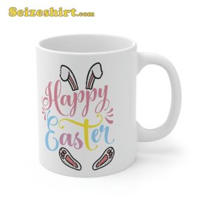 Happy Easter Bunny Rabbit Face Mug
