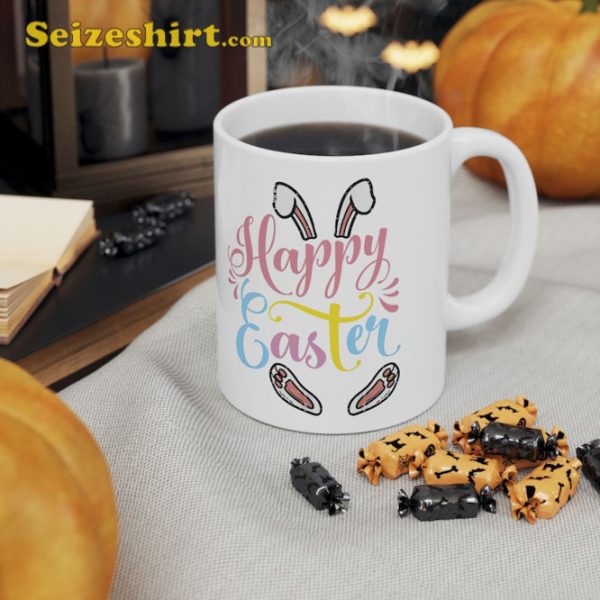 Happy Easter Bunny Rabbit Face Mug