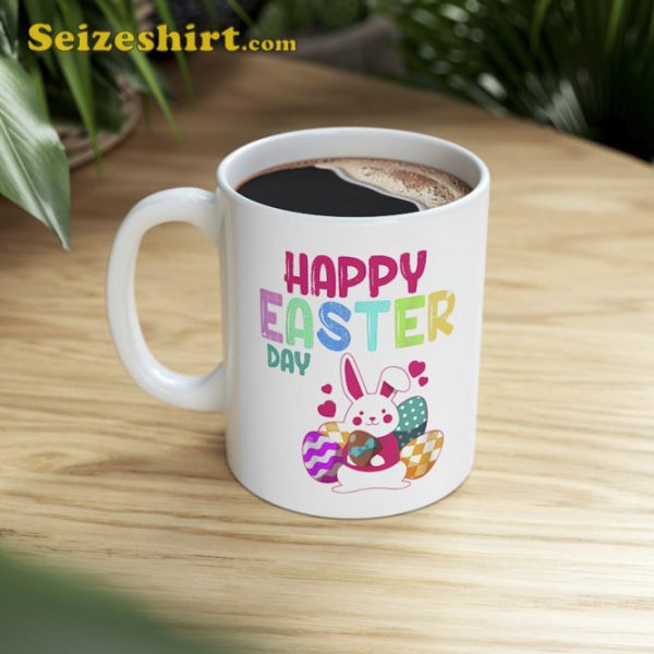 Happy Easter Day Bunny Spring Egg Mug