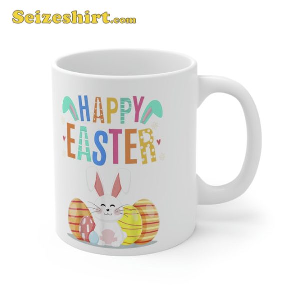 Happy Easter Day Cute Bunny Mug