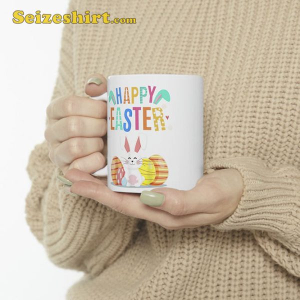 Happy Easter Day Cute Bunny Mug