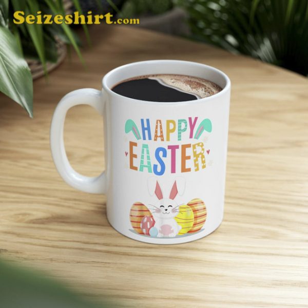 Happy Easter Day Cute Bunny Mug