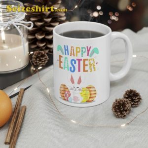 Happy Easter Day Cute Bunny Mug