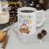 Happy Easter Day Cute Bunny With Eggs Mug
