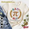 Happy Pi Day Rainbow Groovy Teacher Shirt