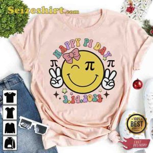 Happy Pi Day Smile Face Tshirt