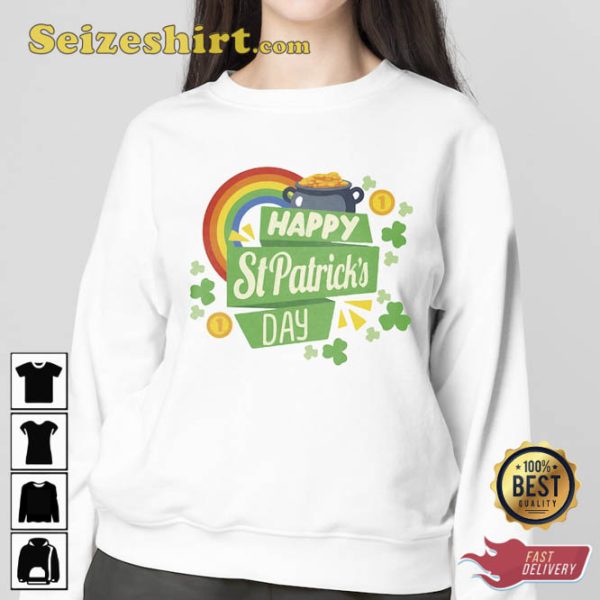 Happy St Patricks Day Rainbow Shirt