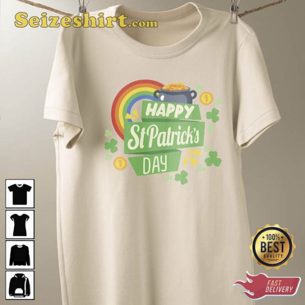 Happy St Patricks Day Rainbow Shirt