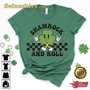 Happy St Patricks Day Shamrock And Roll T-Shirt
