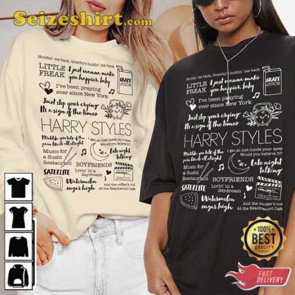 Harry Lyric Album Song Music T-Shirt