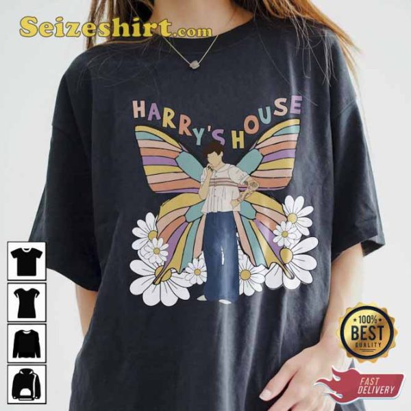Harry’s House Harry Buttefly Flower T-Shirt