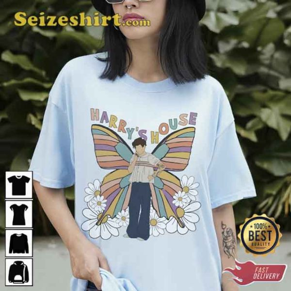 Harry’s House Harry Buttefly Flower T-Shirt