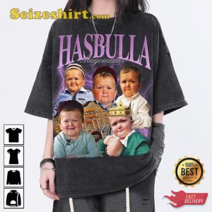 Hasbulla Magomedov King Hasbulla Washed Funny Internet Icon Legend Meme T-shirt