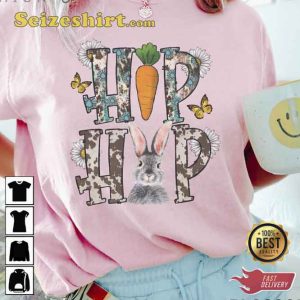 Hip Hop Easter Carrot Bunny Shirt