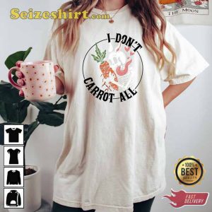 I Don't Carrot All Cute Easter Skull Shirt