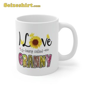 I Love Being Called Granny Sunflower Mothers Day Mug