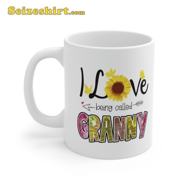 I Love Being Called Granny Sunflower Mothers Day Mug