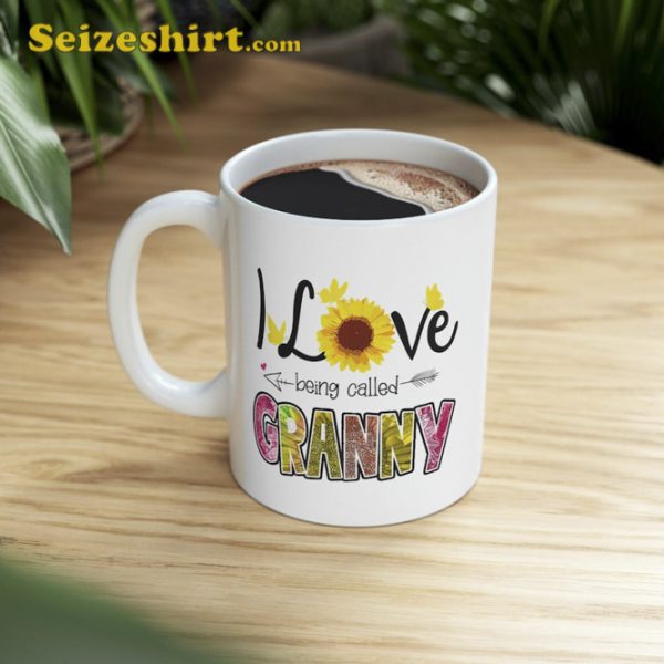 I Love Being Called Granny Sunflower Mothers Day Mug